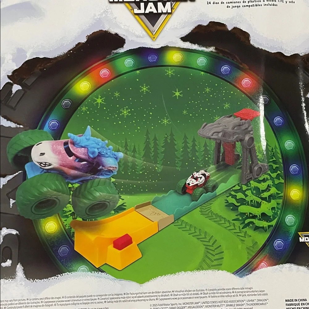 Monster Jam - Advent Calendar 2025 Holiday Series 1:72 Scale 24 pieces